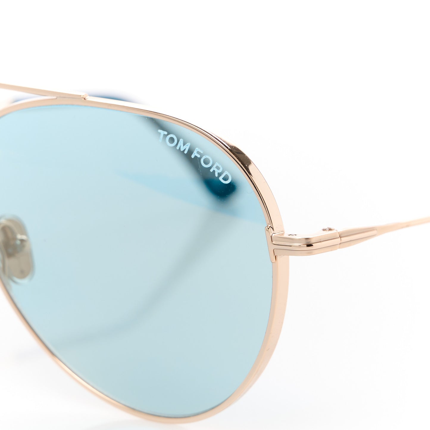 Metal Dashel-02 Sunglasses TF996 Blue Gold