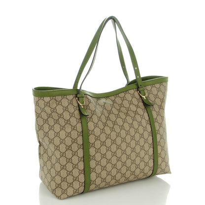 Gucci GG Supreme Monogram Medium Nice Tote Green 3 of 8