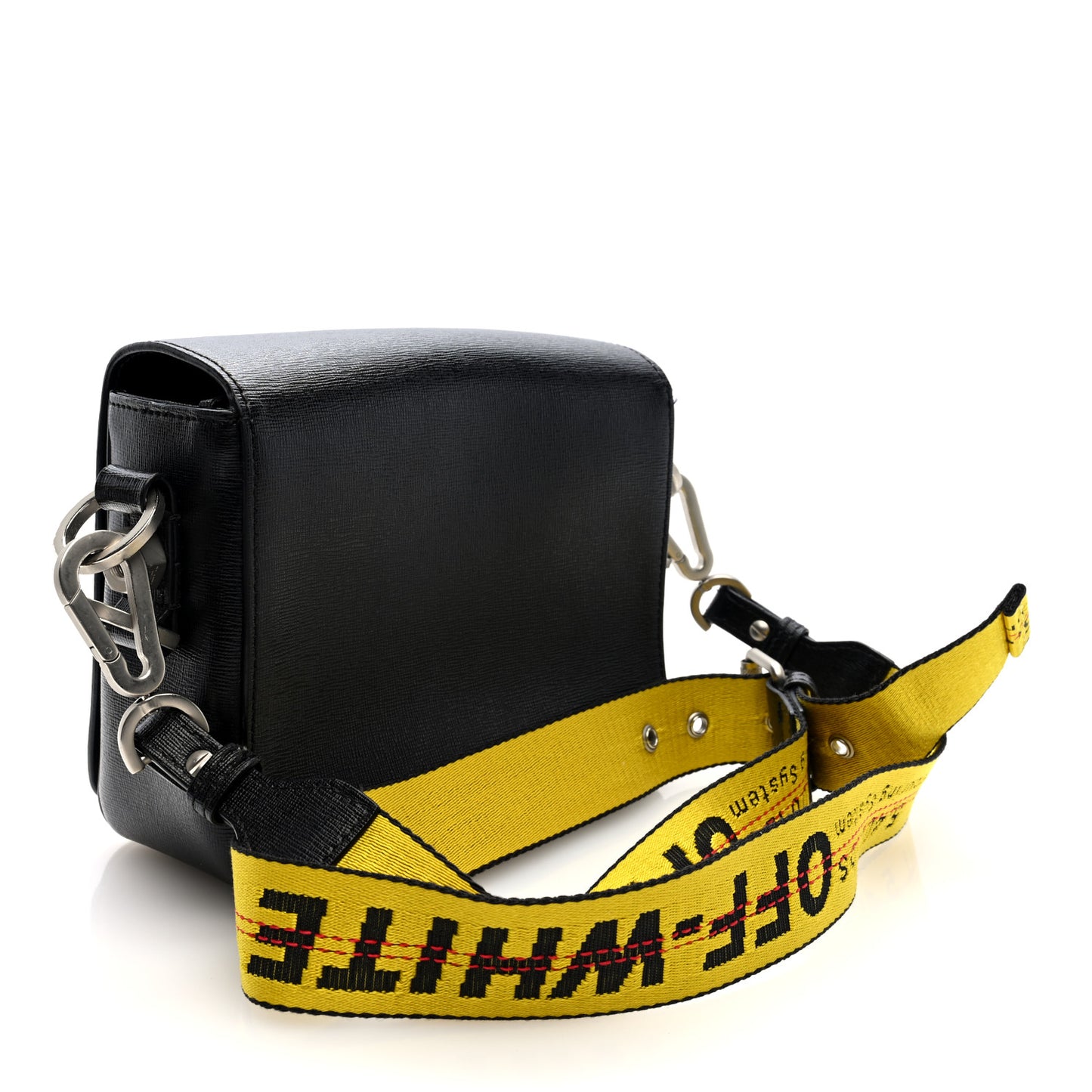 Saffiano Binder Clip Bag Black