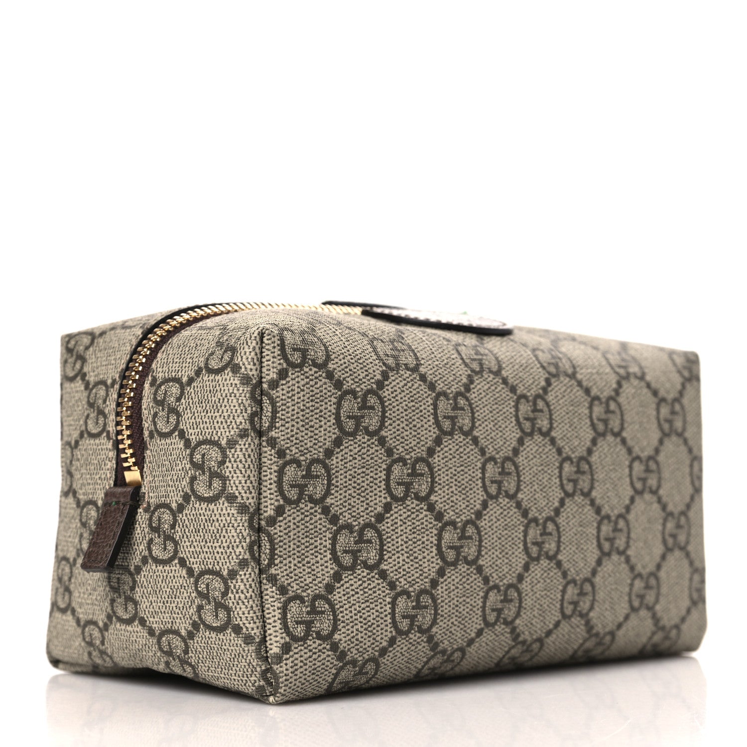 Gucci Soft GG Supreme Monogram Calfskin Medium Ophidia Cosmetic Case Beige Ebony New Acero 3 of 10
