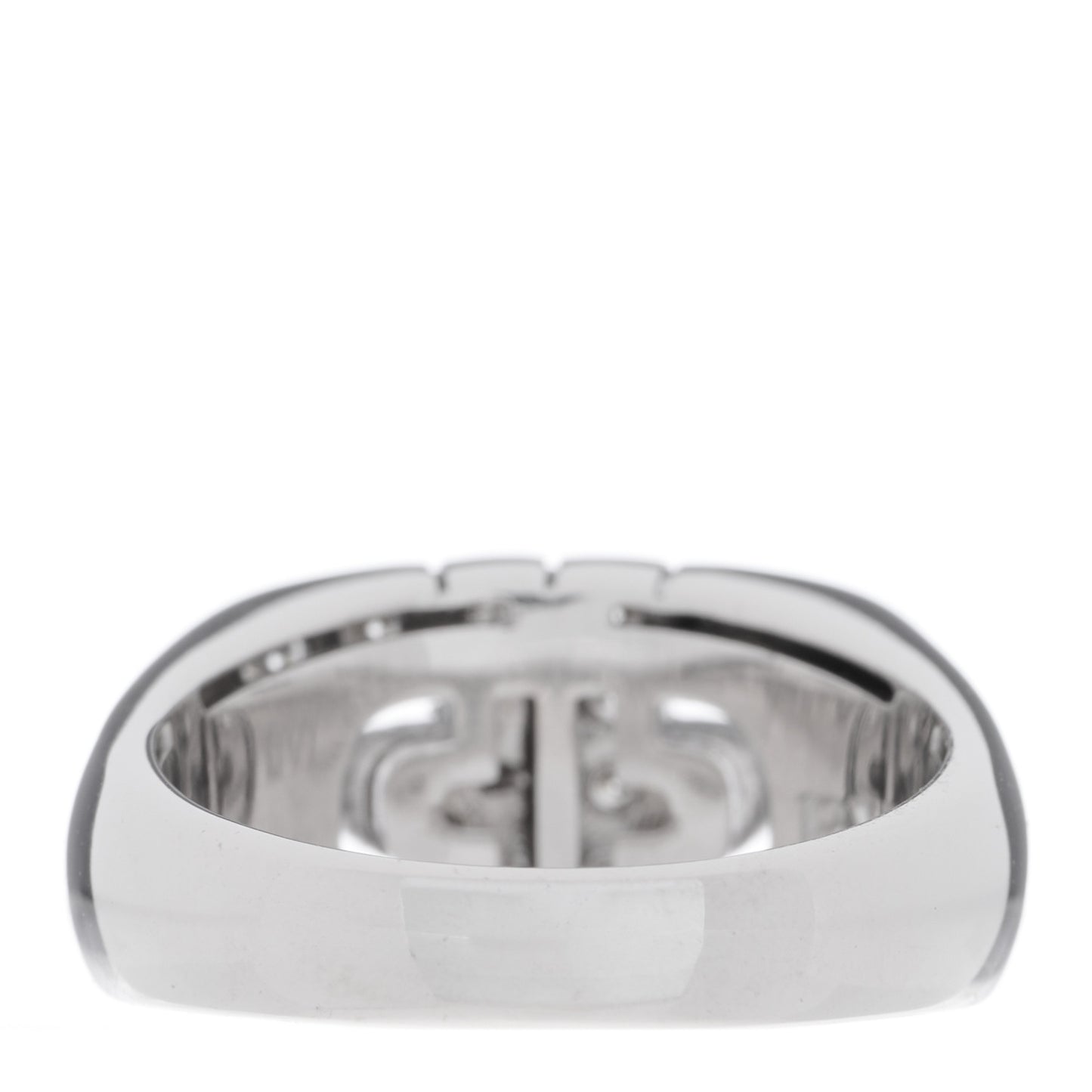18K White Gold Diamond Parentesi Ring 53 6.5