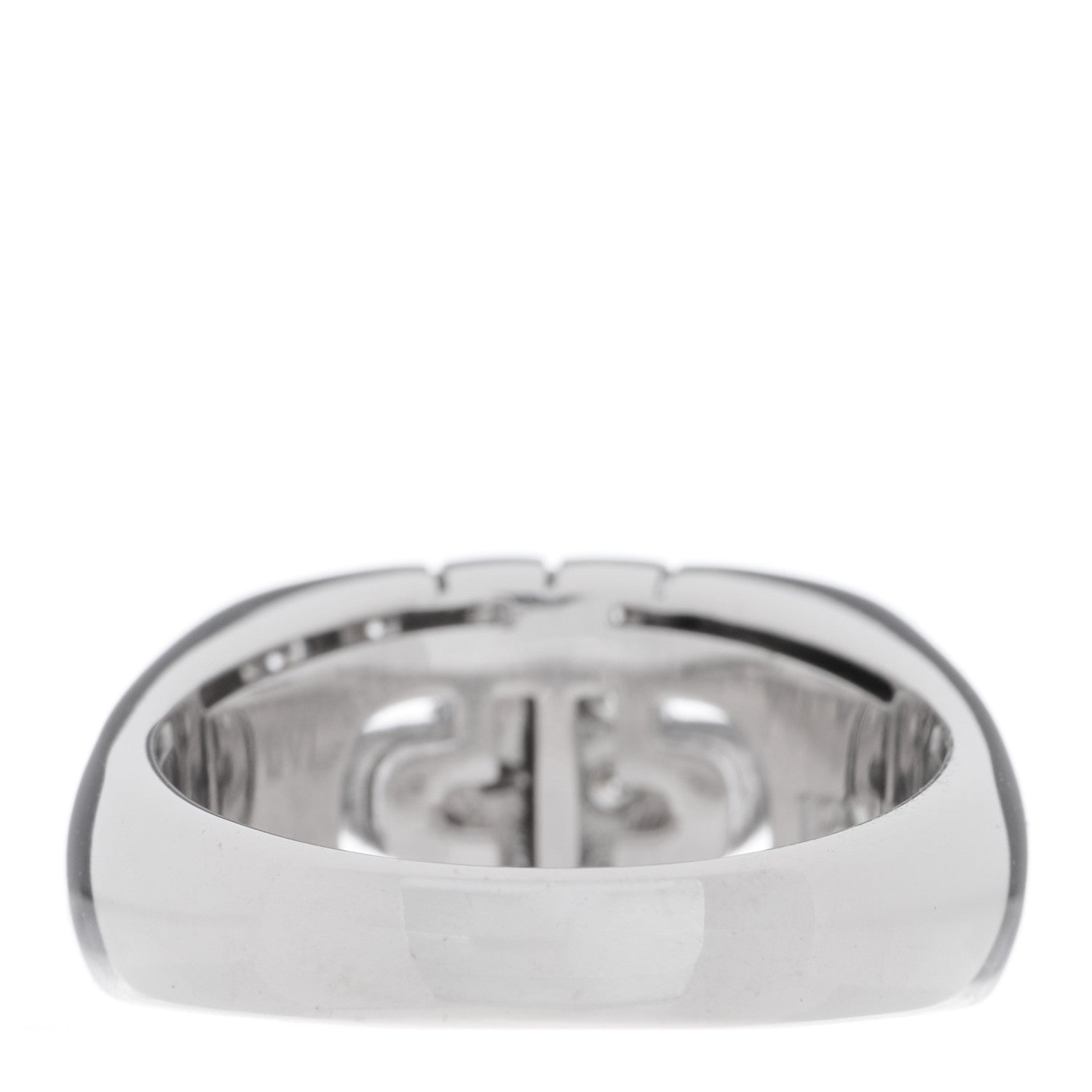 Bulgari 18K White Gold Diamond Parentesi Ring 53 6.5 3 of 5