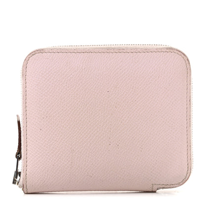 Hermes Epsom Silk'In Compact Wallet Mauve Pale Vert Pale 1 of 8