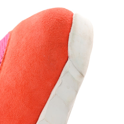 Hermes Air Mesh Suede Goatskin Bouncing Sneakers 38 Rose Multicolor 11 of 21