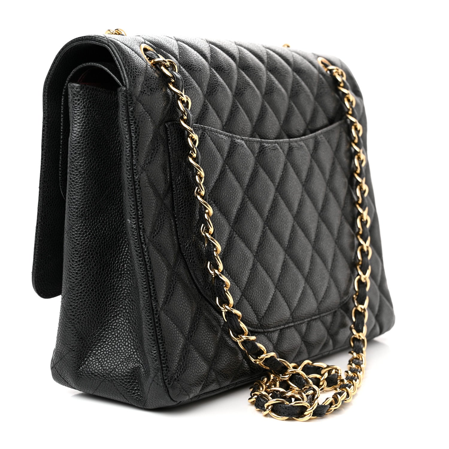 Chanel Caviar Quilted Maxi Double Flap Black 3 of 18