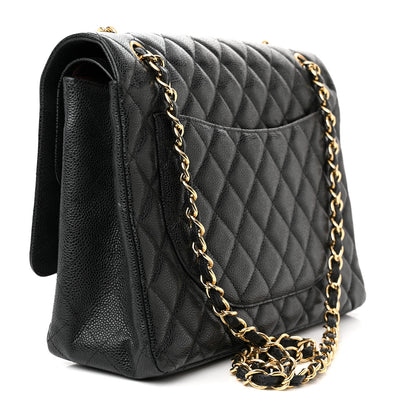 Chanel Caviar Quilted Maxi Double Flap Black 3 of 18