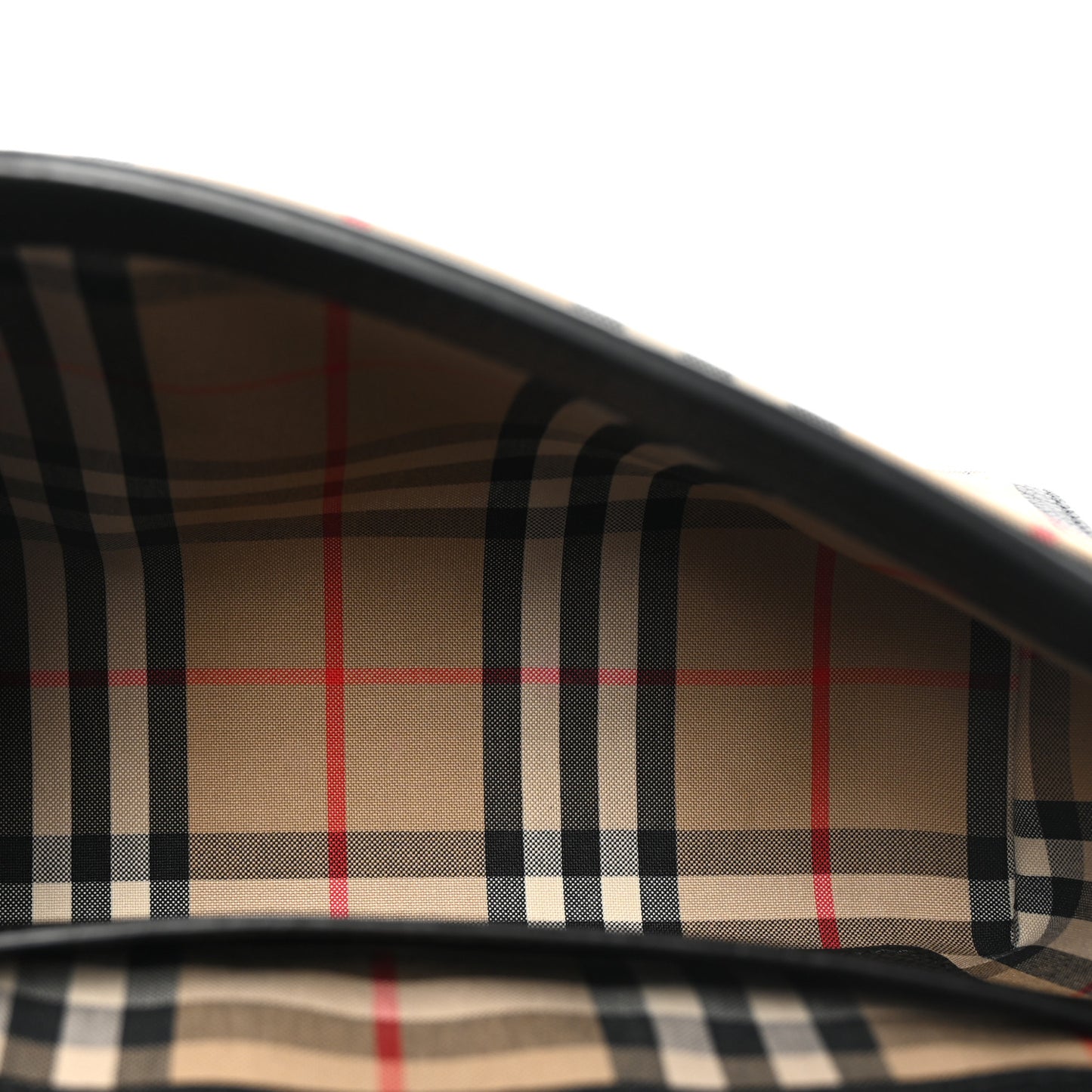 Grainy Calfskin Vintage Check Note Crossbody Bag Black