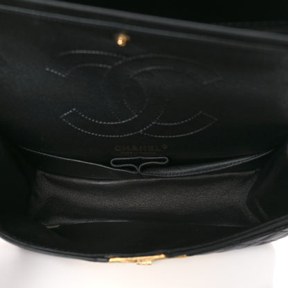 Chanel Lambskin Metallic Calfskin Crocodile Embossed 2.55 Cocodile Reissue 225 Flap Black Gold Black Gold 5 of 10