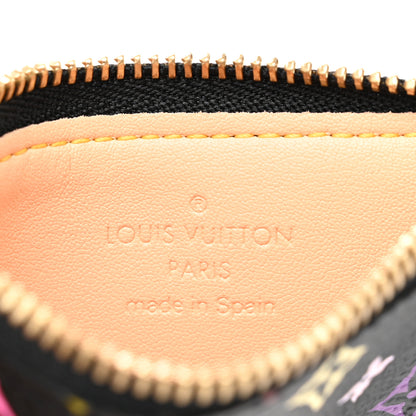 Louis Vuitton Monogram Multicolor Key Pouch Black 6 of 6