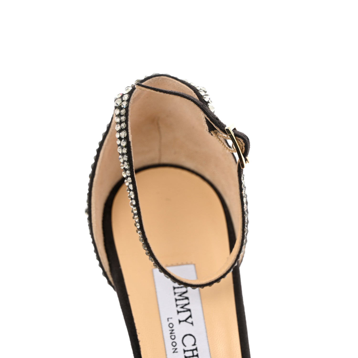 Jimmy Choo Crystal Sandal Pumps 39 Silver 10 of 10