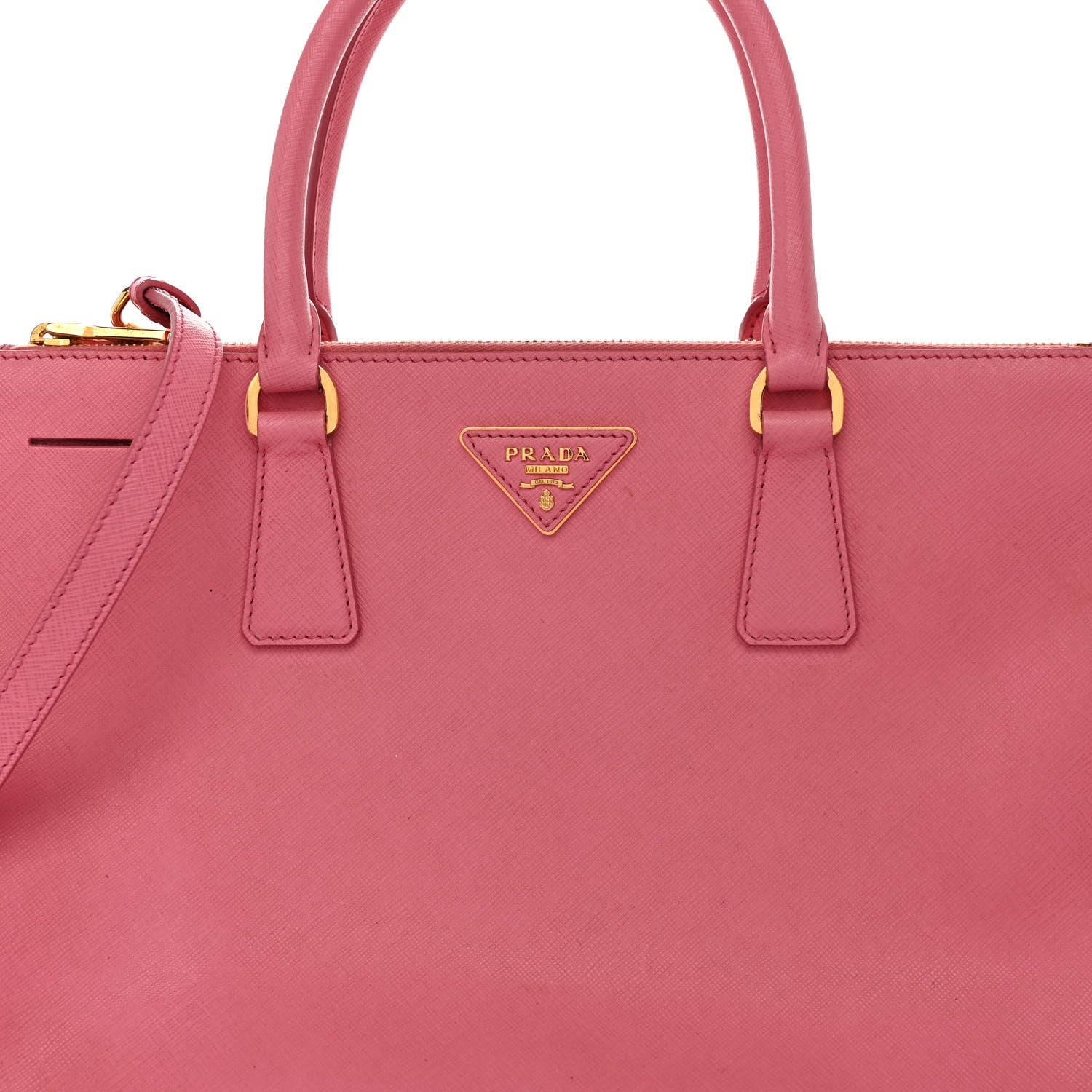 Prada Saffiano Galleria Double Zip Tote Geranio Geranio 7 of 10