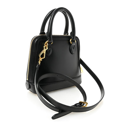 Gucci Boarded Plutone Calfskin Mini Horsebit 1955 Top Handle Bag Black 3 of 10