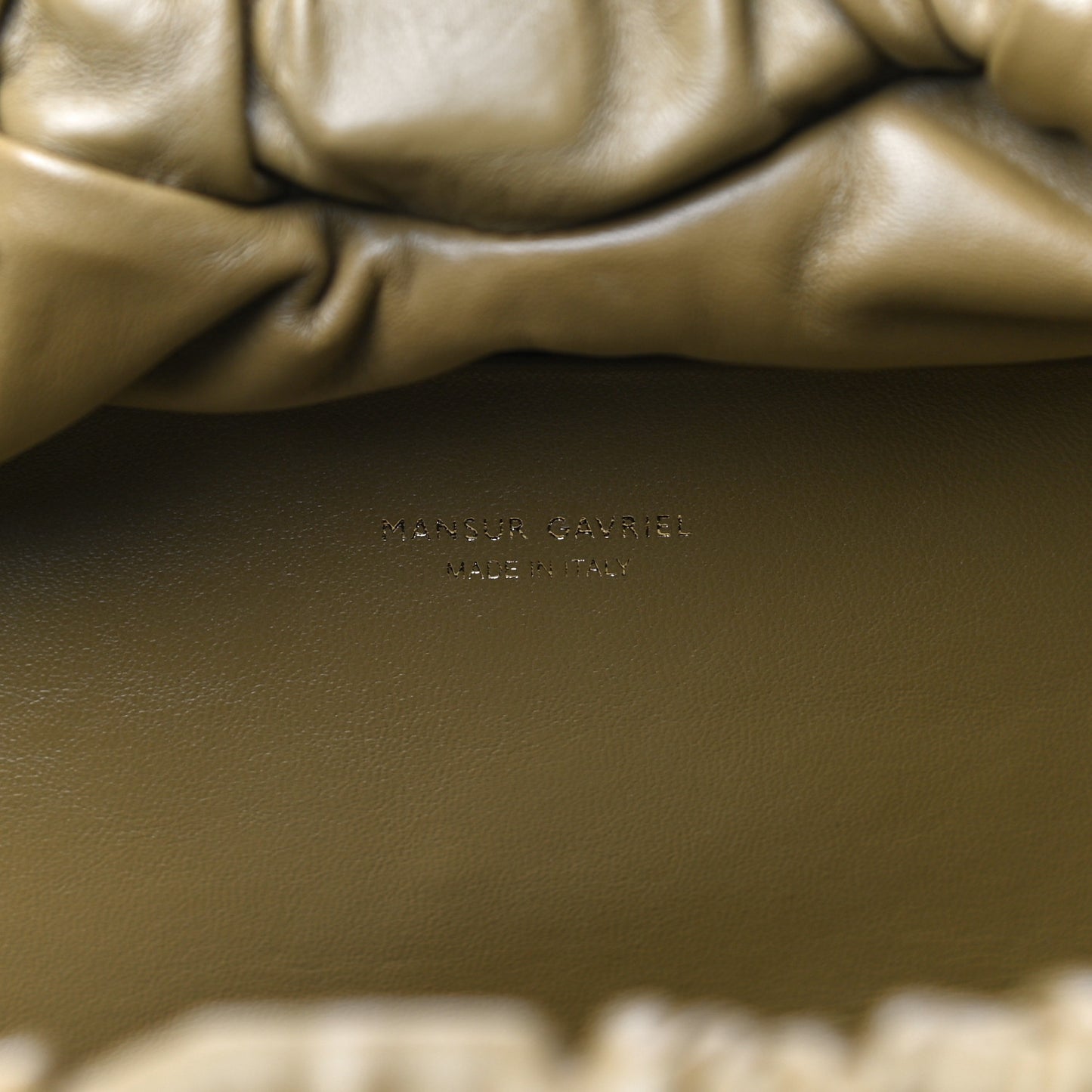 Lambskin Cloud Clutch Safari
