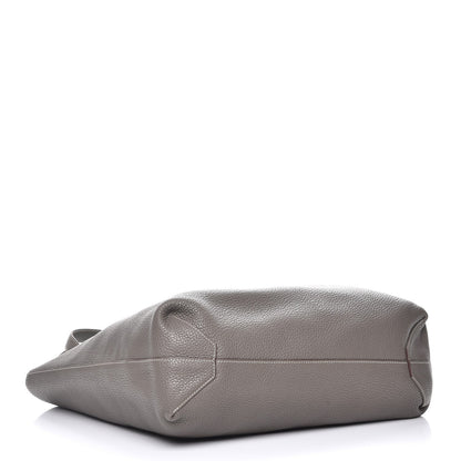 Hermes Taurillon Clemence Double Sens 45 Reversible Tote Etoupe Etain 7 of 11