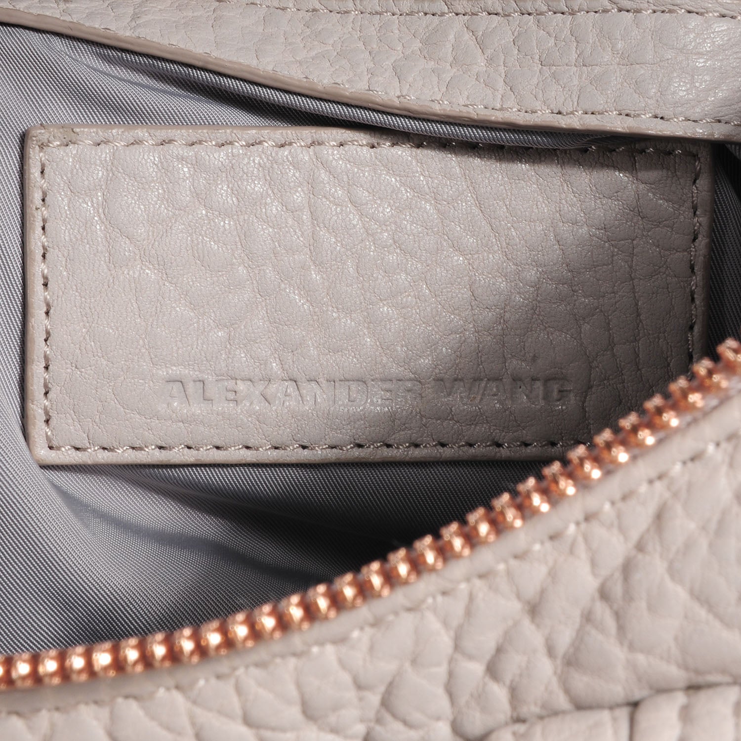 Alexander Wang Pebbled Leather Rockie Lilac w Rose Gold Hardware 6 of 6