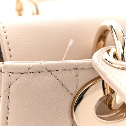 Christian Dior Lambskin Cannage Small My ABCDior Lady Dior Beige 12 of 12