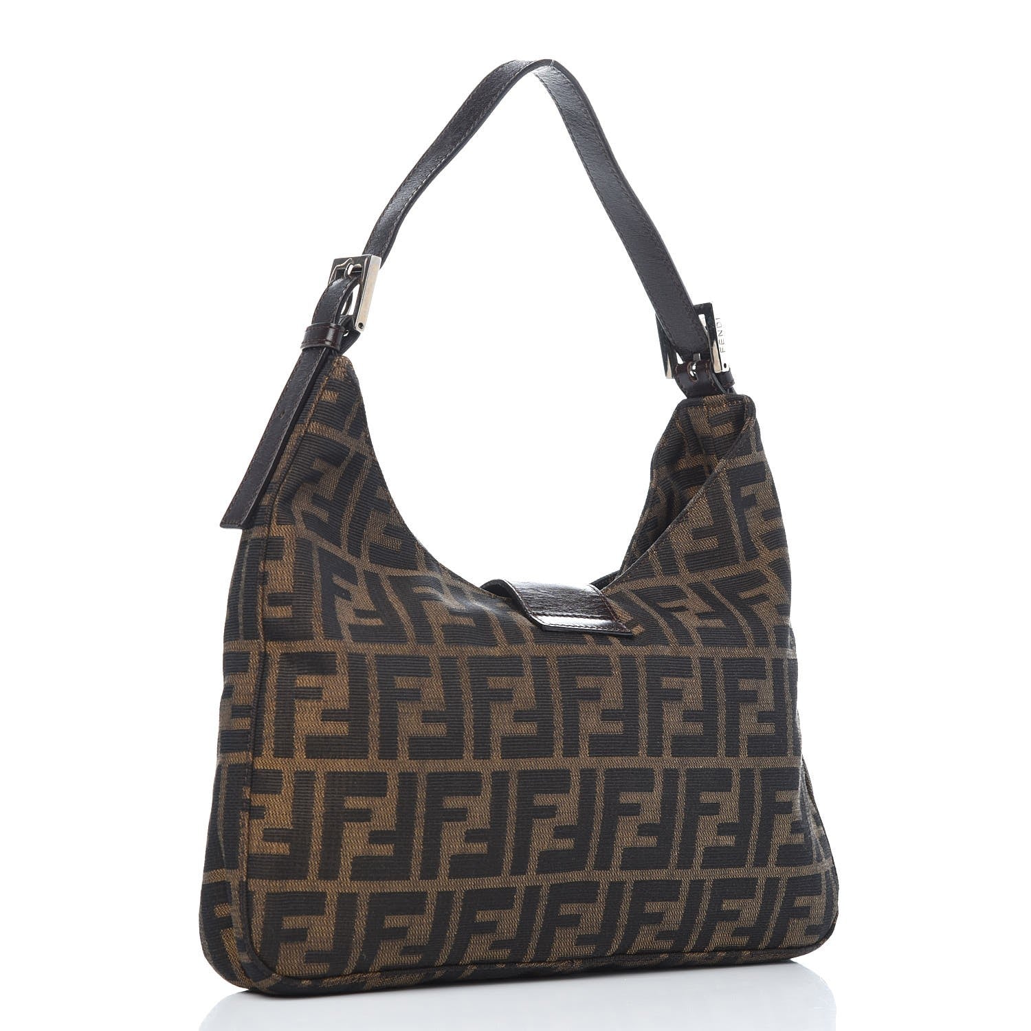 Louis Vuitton FENDI Zucca Small Shoulder Bag Tobacco 3 of 7