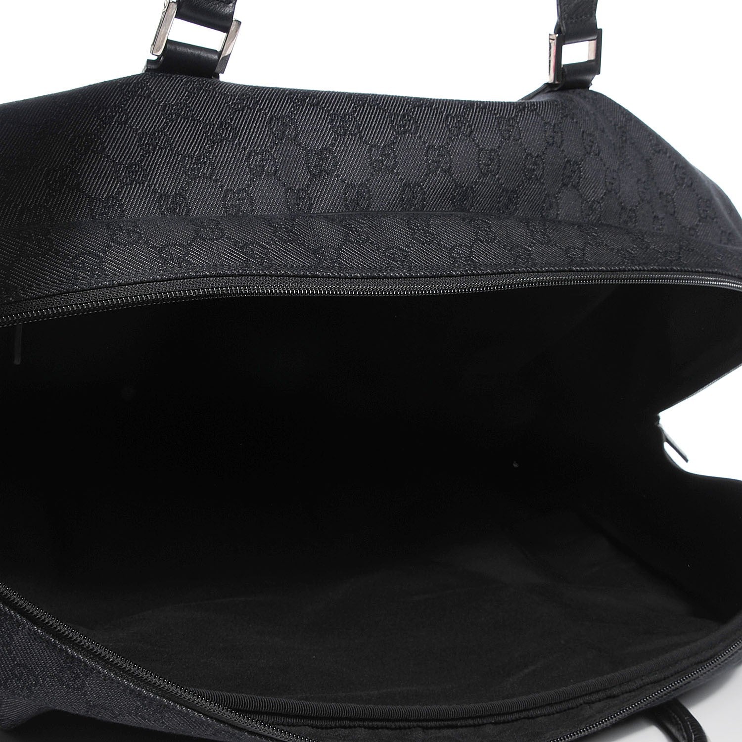 Gucci Denim Monogram Large Duffle Black 7 of 7