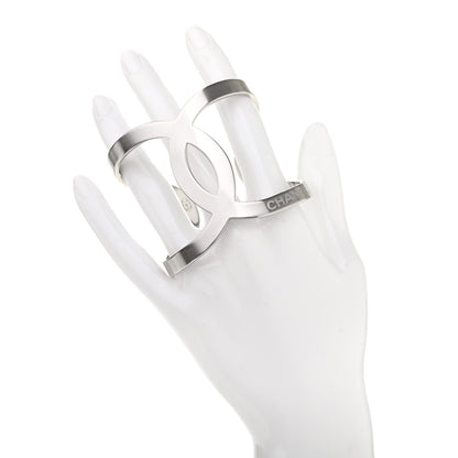 Chanel Metal CC Cuff Silver 2 of 5