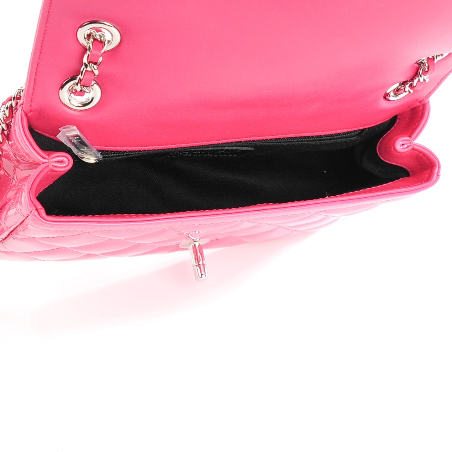 Chanel Patent Quilted Small Coco Shine Flap Pink 5 of 8