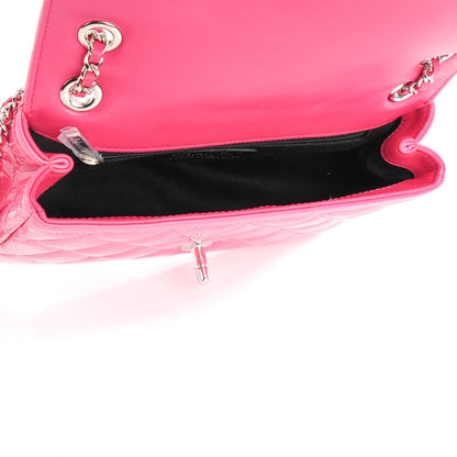 Chanel Patent Quilted Small Coco Shine Flap Pink 5 of 8
