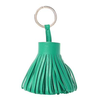 Hermes Lambskin Carmen Tassel Key Holder Menthe 1 of 5