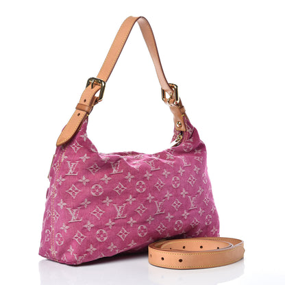 Louis Vuitton Denim Baggy PM Fuchsia 3 of 12