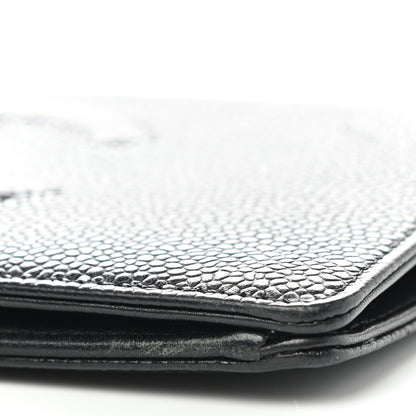 Chanel Caviar Timeless CC Yen Wallet Black 10 of 14