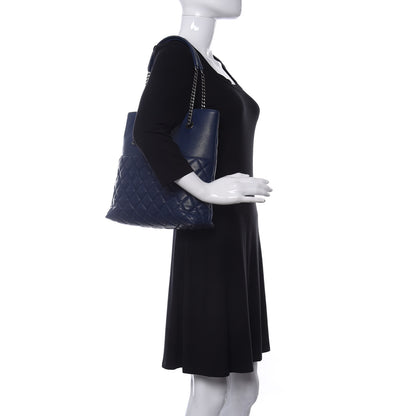 Chanel Caviar Quilted Small Urban Delight Tote Blue 2 of 10