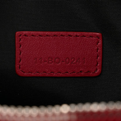 Christian Dior Calfskin Oblique Galaxy Perforated World Tour Messenger Pouch Red White 7 of 10