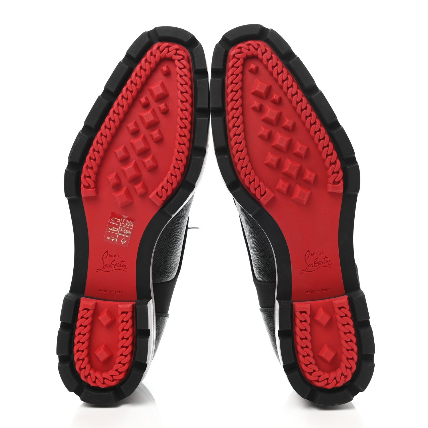Christian Louboutin Smooth Textured Calfskin Mika Sky Mens Flats 42 Black 5 of 10