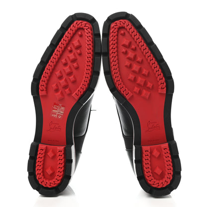 Christian Louboutin Smooth Textured Calfskin Mika Sky Mens Flats 42 Black 5 of 10