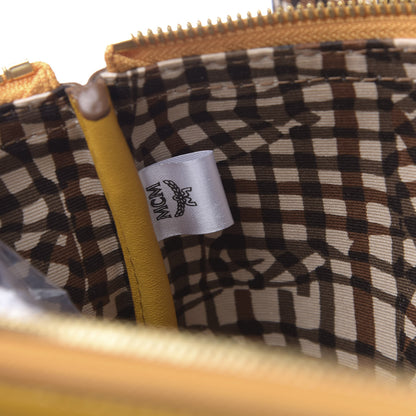 MCM Visetos Medium Liz Reversible Shopper Tote Cognac Yellow 10 of 16