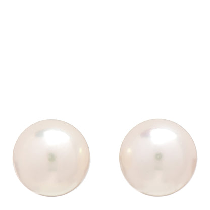Mikimoto 18K Yellow Gold 8-8.5mm Akoya Pearl Stud Earrings 1 of 4