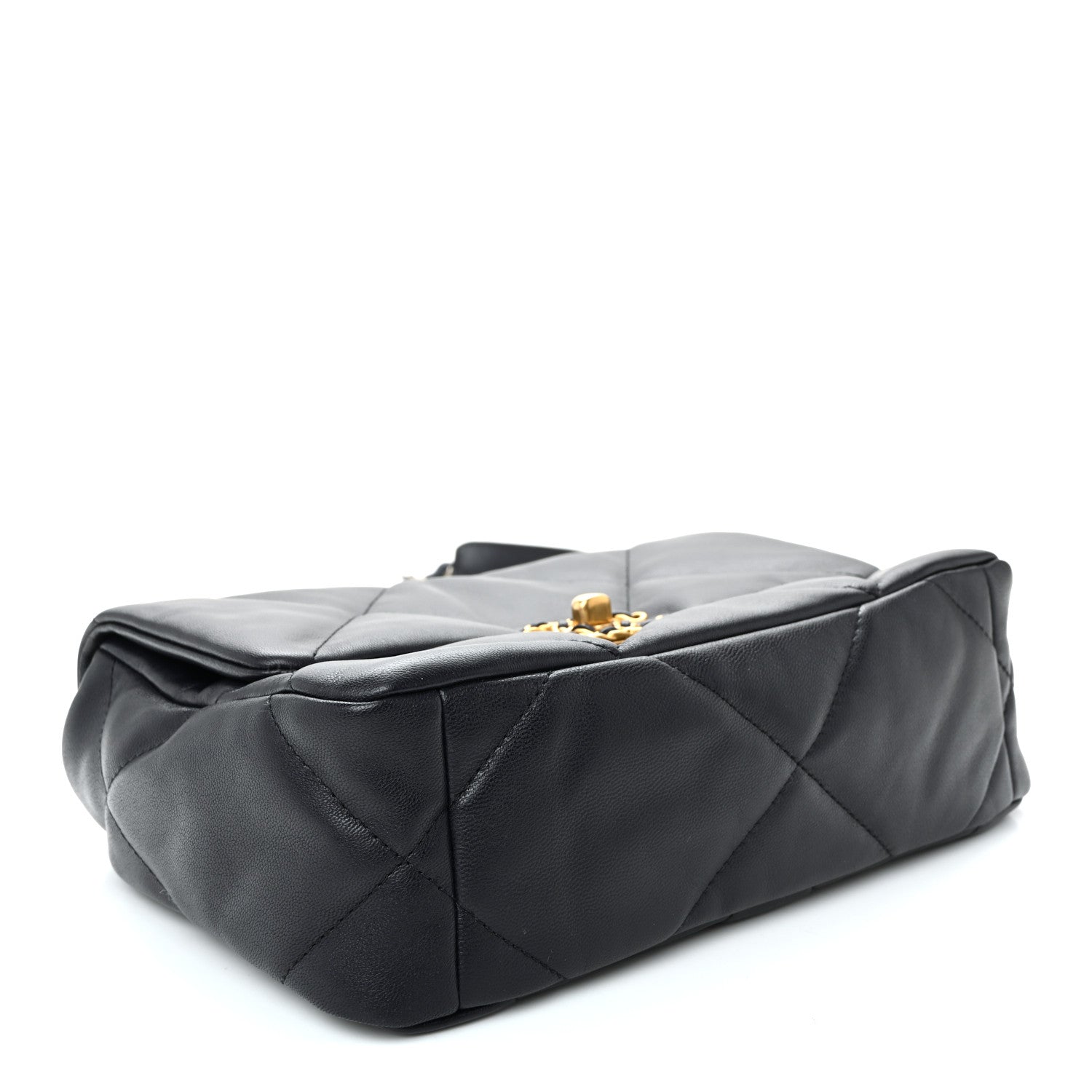 Chanel Lambskin Quilted Medium Chanel 19 Flap Navy Blue 4 of 11