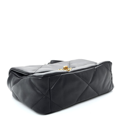 Chanel Lambskin Quilted Medium Chanel 19 Flap Navy Blue 4 of 11