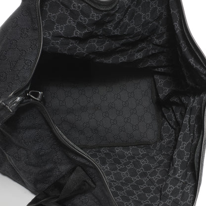 Gucci Denim Monogram Large Collapsible Travel Tote Black 5 of 7
