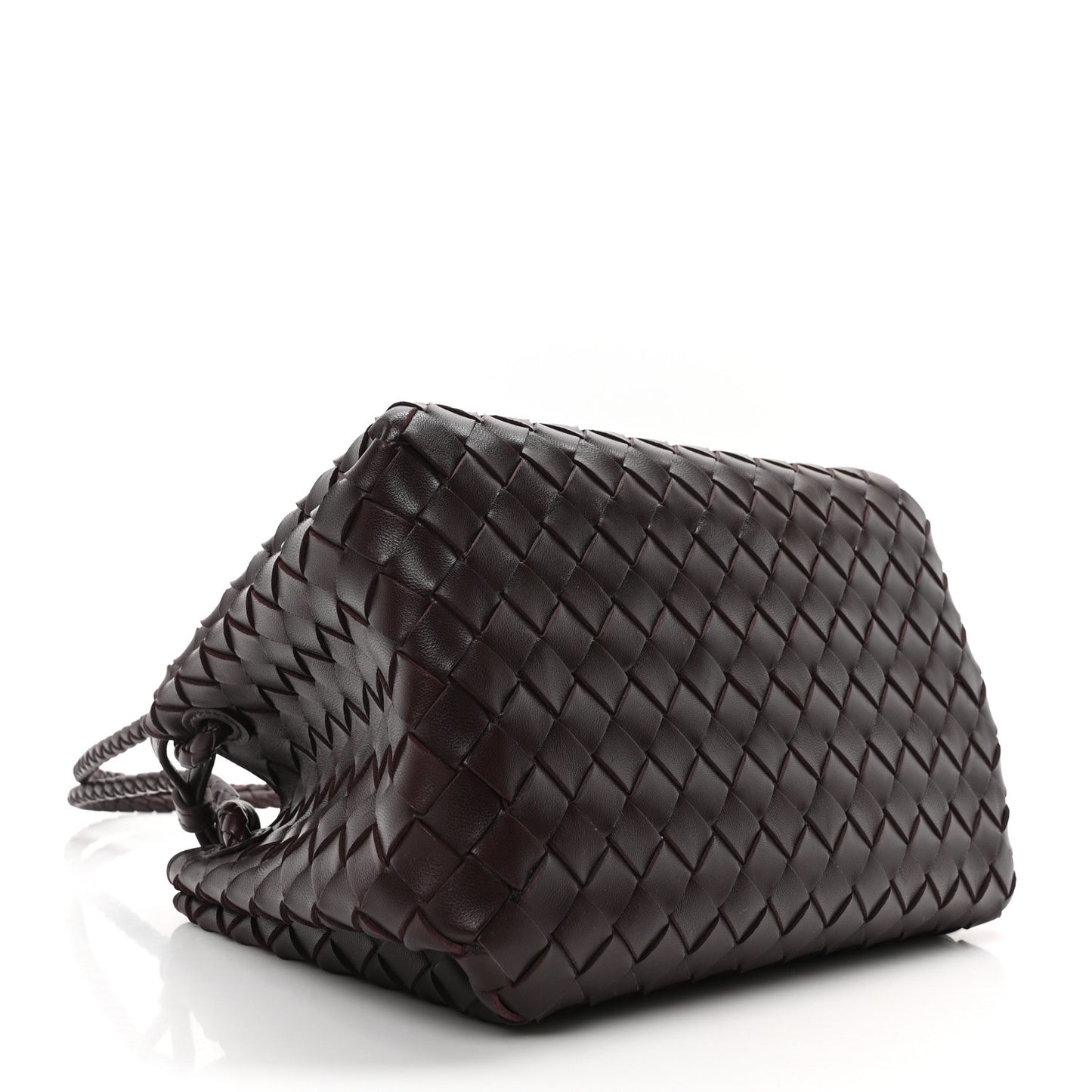 Nappa Intrecciato Small Parachute Shoulder Bag Barolo