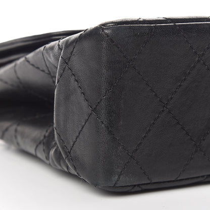 Chanel Lambskin Quilted Medium Double Flap Bag Black 9 of 13
