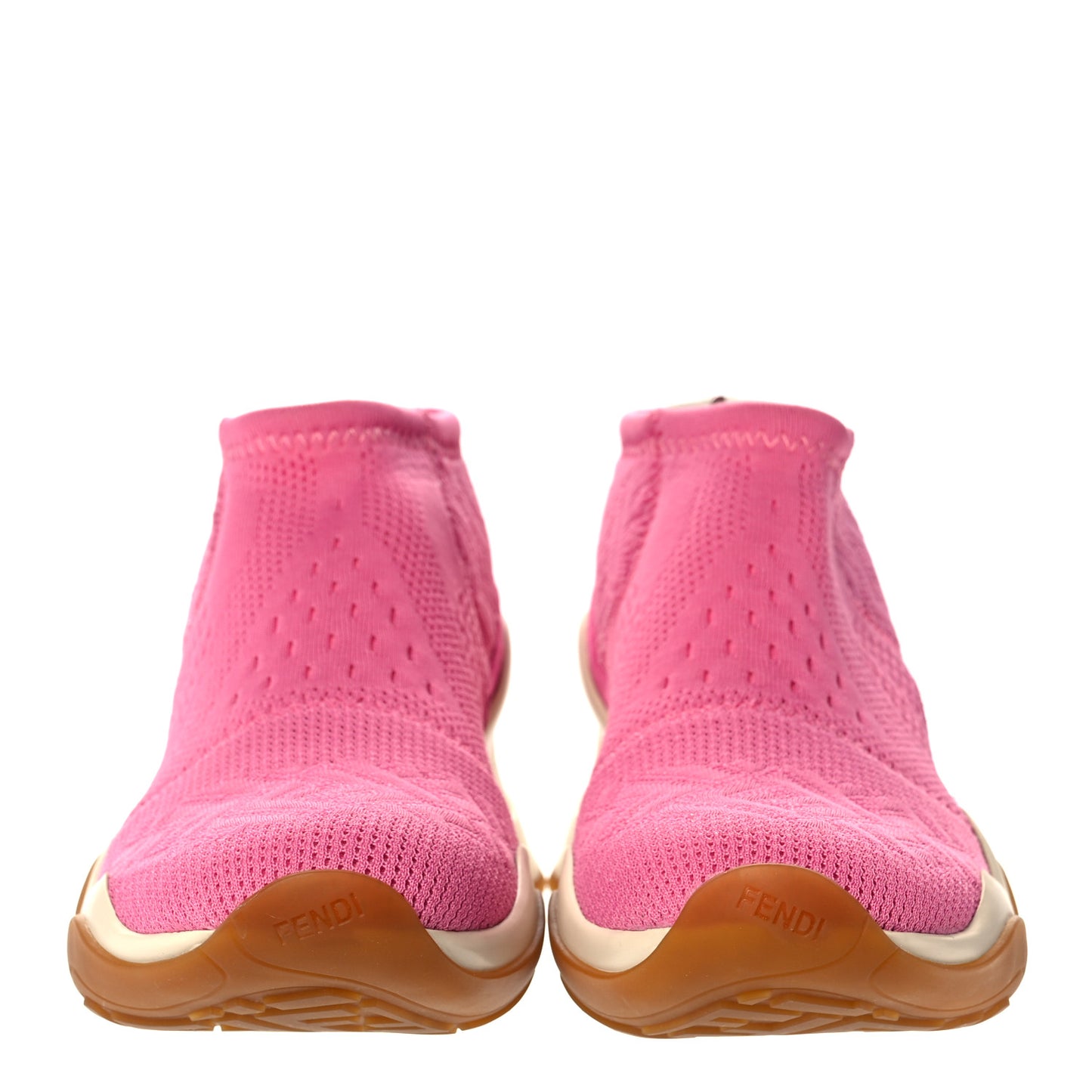 Technical 3D Mesh Womens FFluid Zip Up Sneakers 40.5 Pink Fuxia White
