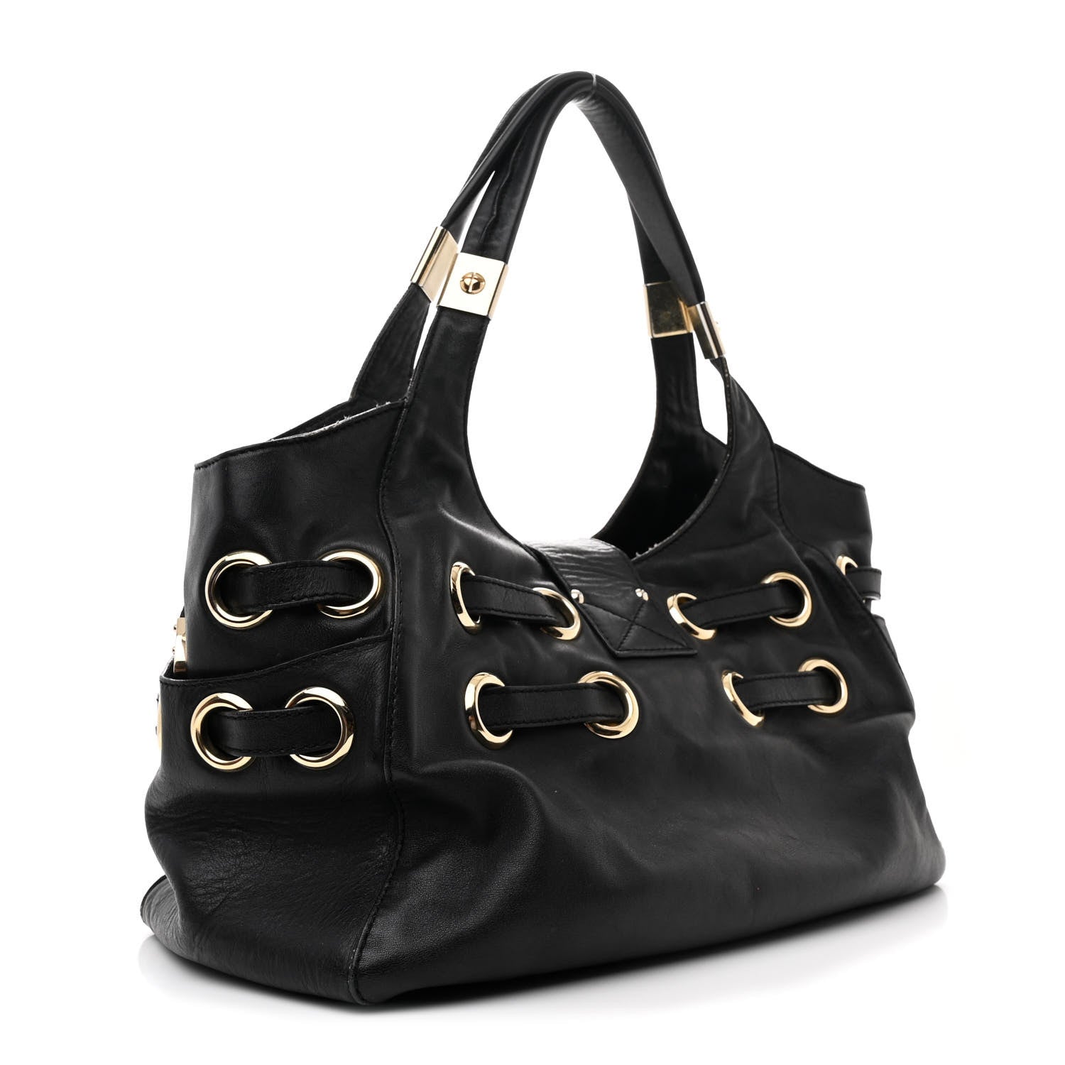 Jimmy Choo Supple Calfskin Large Radiant Hobo Black 3 of 13