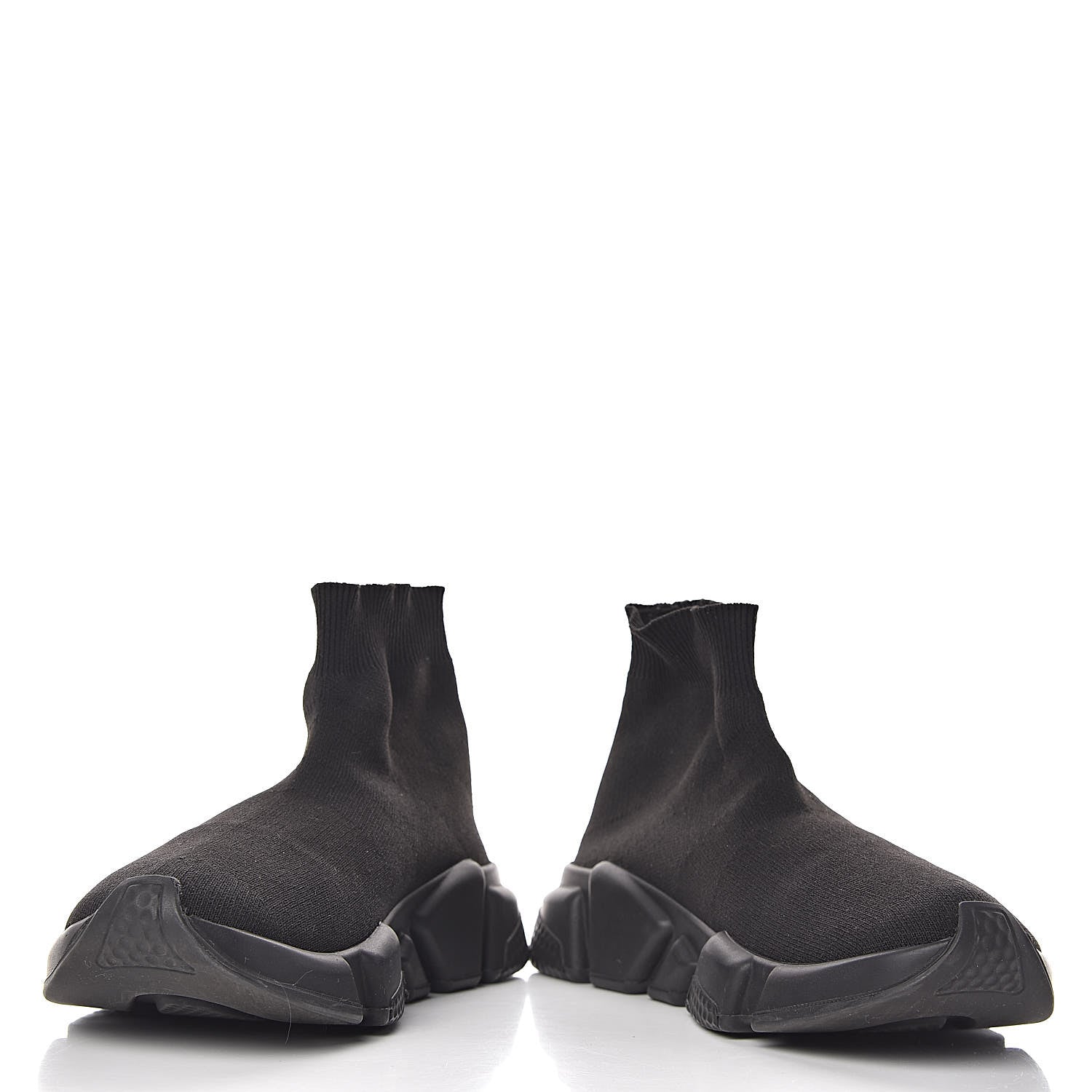 Balenciaga Neoprene Knit Womens Speed Sneakers 37 Black 5 of 11