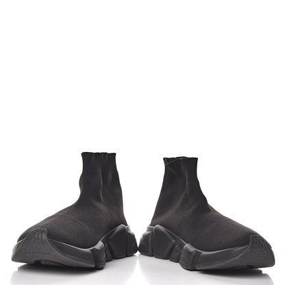 Balenciaga Neoprene Knit Womens Speed Sneakers 37 Black 5 of 11