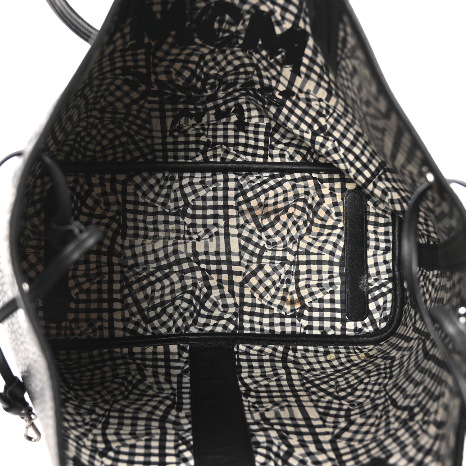 MCM Visetos Medium Liz Reversible Shopper Tote Black 6 of 17