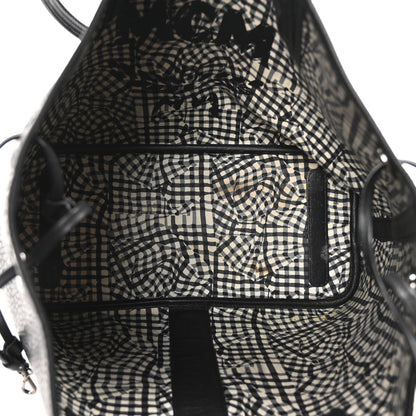 MCM Visetos Medium Liz Reversible Shopper Tote Black 6 of 17
