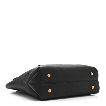 Louis Vuitton Grained Calfskin Low Key Cabas MM Black 5 of 10