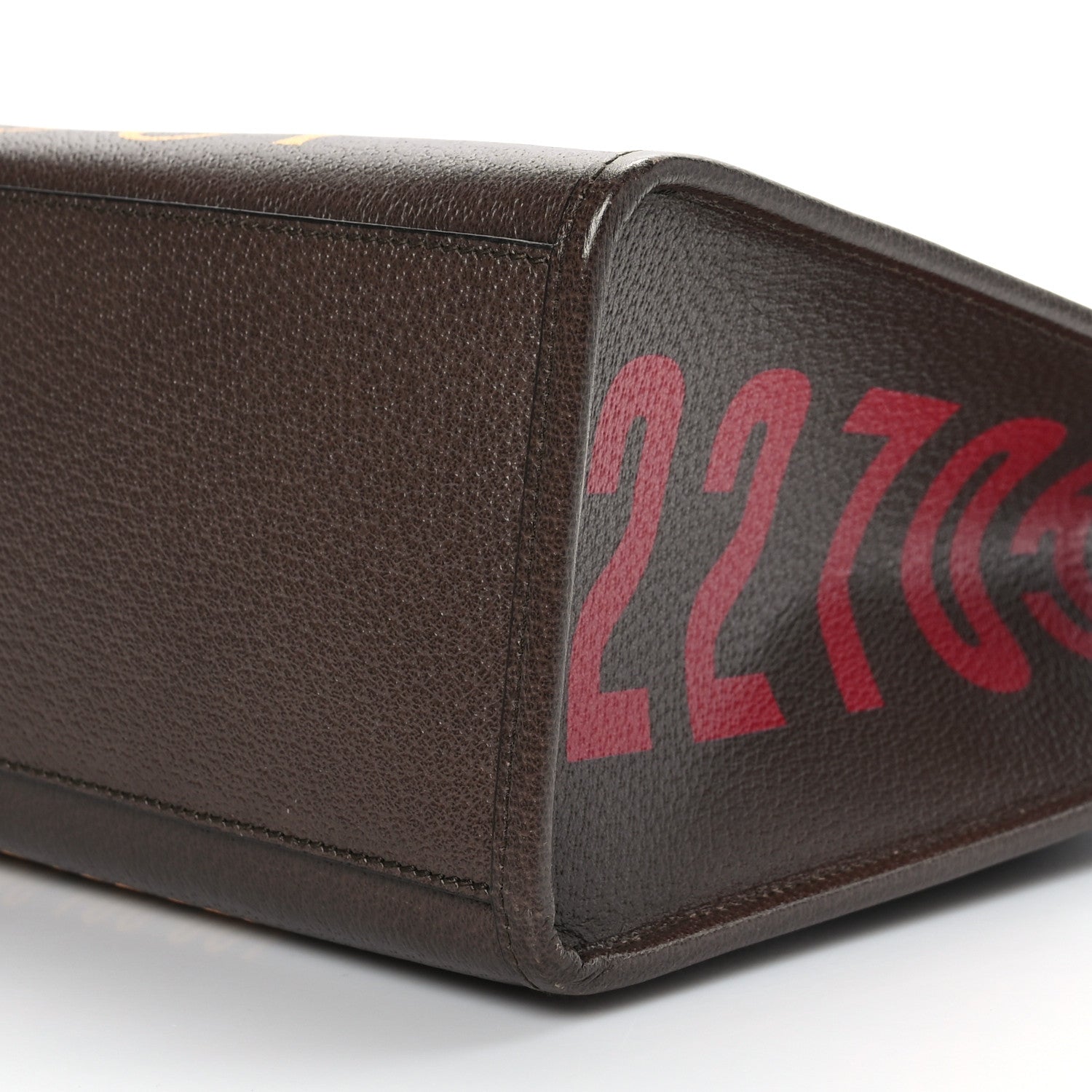 Gucci Textured Dollar Calfskin Gucci 100 Small Tote Bag New Acero Multicolor 8 of 8