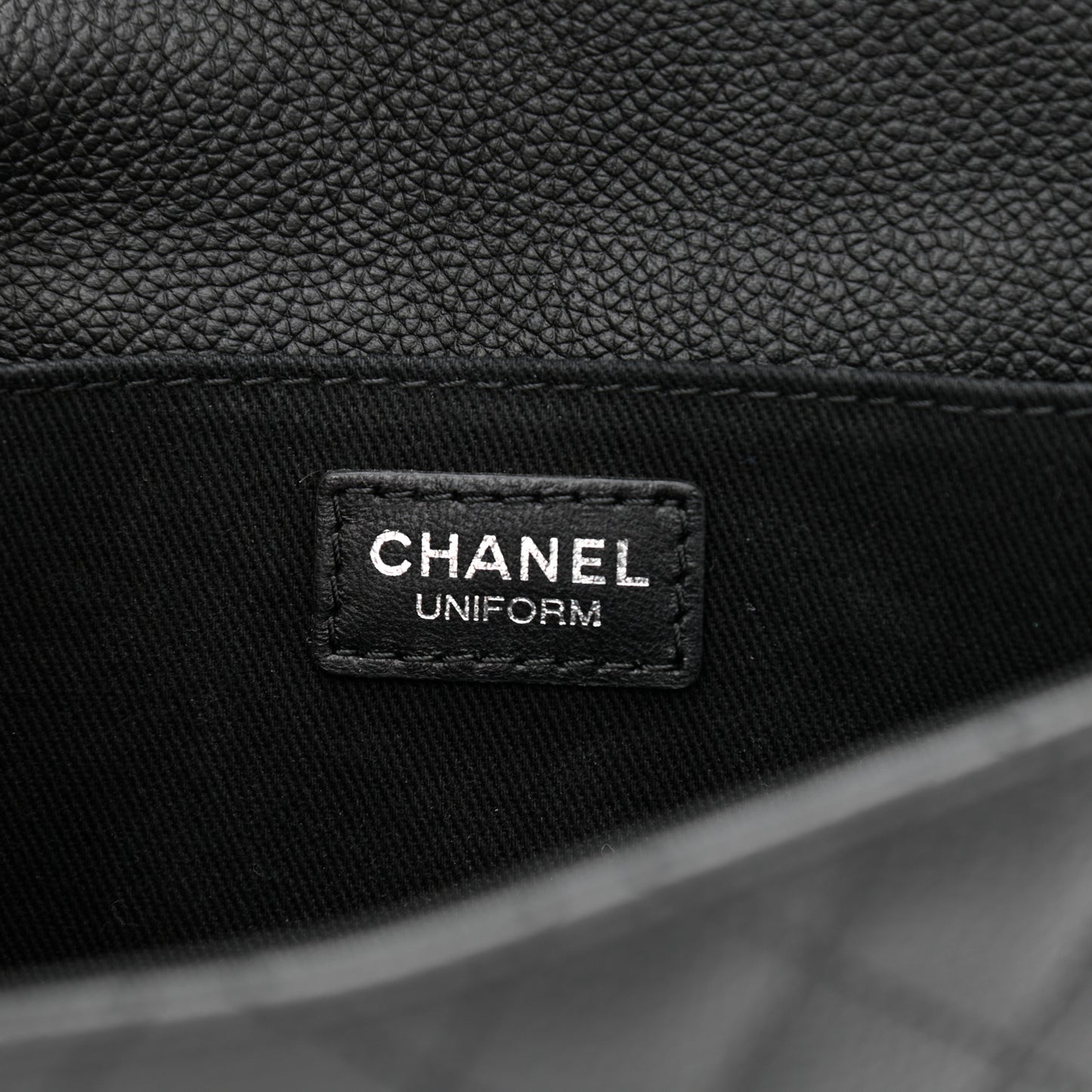 Grained Calfskin Quilted 2.55 Reissue Flap Belt Bag Clutch Black