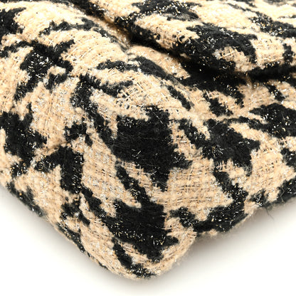 Chanel Tweed Maxi Chanel 19 Flap Beige Black 10 of 10