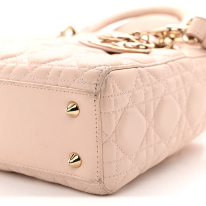 Christian Dior Lambskin Cannage Small Lucky Badges My Lady Dior Light Pink 10 of 15